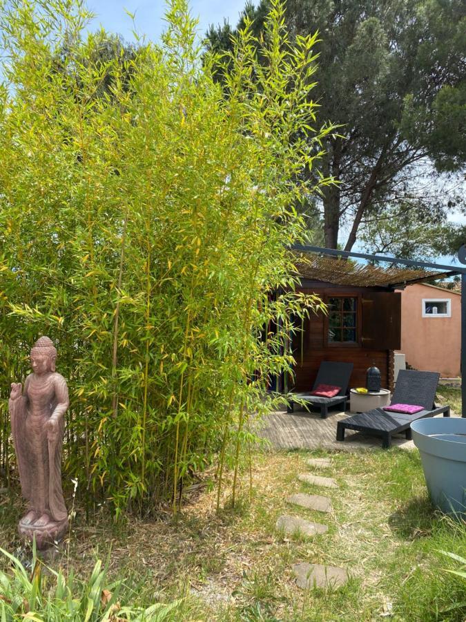 Chalet Des Oliviers 20Mn Des Plages Climatise Béziers Exteriör bild